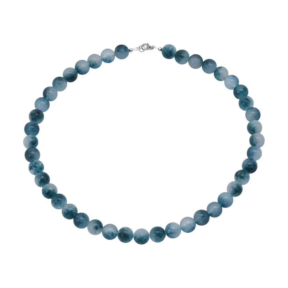 Blue Beaded Necklace - Aquamarine Style